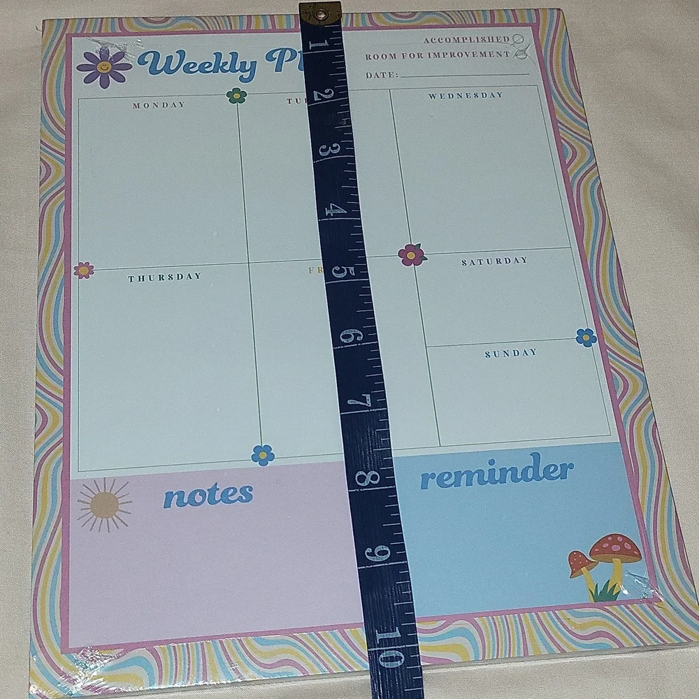 4 Packs Weekly Plan Sheets